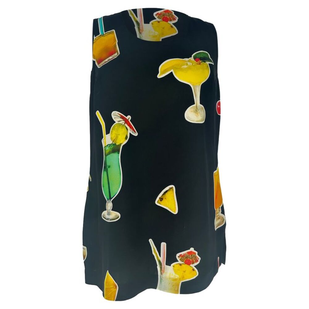 Victoria Beckham Sleeveless Vacation Top in Black Viscose